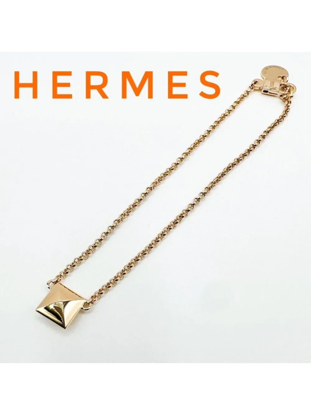 Hermes Crew Pink Gold Bracelet 16